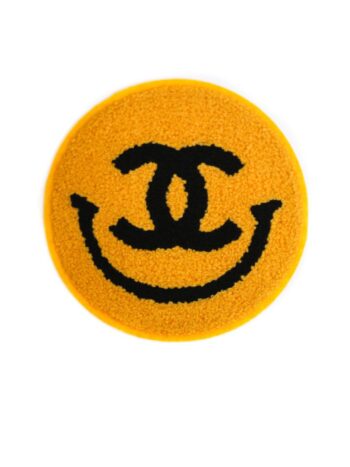 Smiley chenille patches iron on Chenille patches