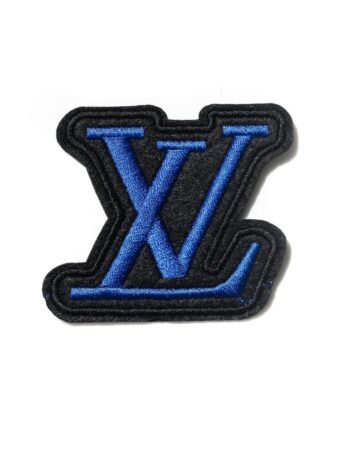 Blue 3d iron on embroidery patches