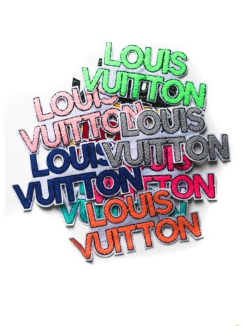 Color iron on chenille patches