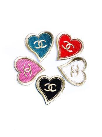 Stitched heart Iron on Embroidery patches
