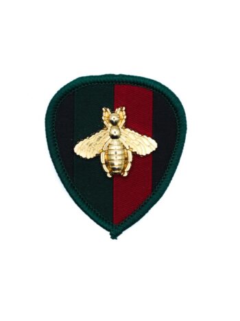 Metal bee badge embroidery patches