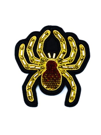 Gold spider Badge embroidery patches