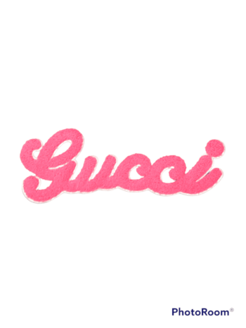 Pink apparel colorful iron on chenille patches