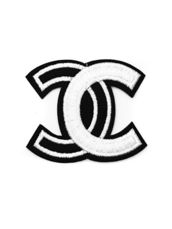 B/w Embroidered iron on patches