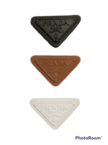 Leather logo sew on patch