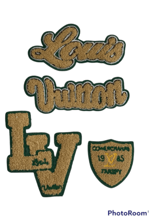 4pcs varsity letters iron on chenille patches