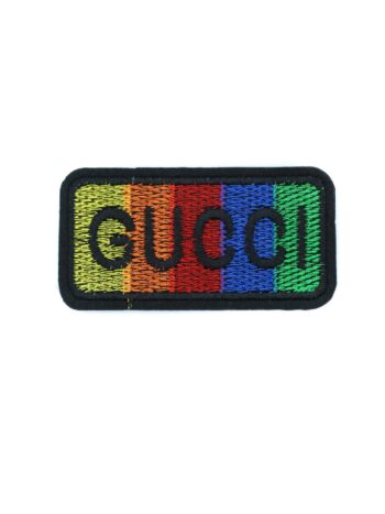 Multicolor letter iron on embroidery patches