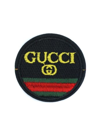 Fashion round iron on embroidery patches