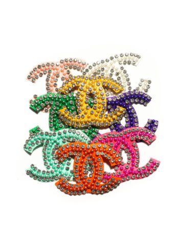 Beaded sew on colorful embroidered patches