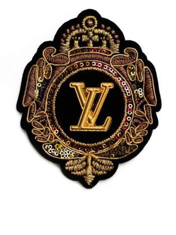 Metal L Badge embroidery patches