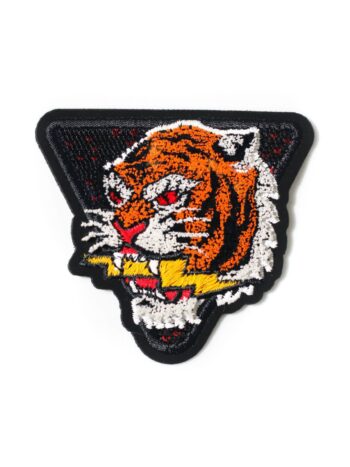 Tiger chenille badge embroidered patch