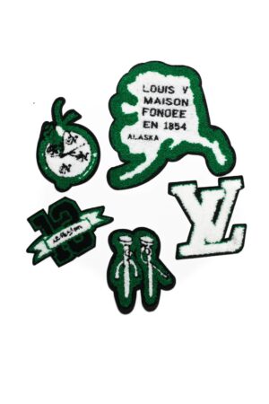 5pcs Iron on chenille patches