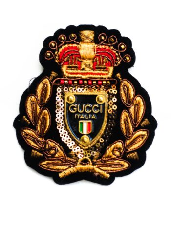 Crown Metal Badge embroidery patches