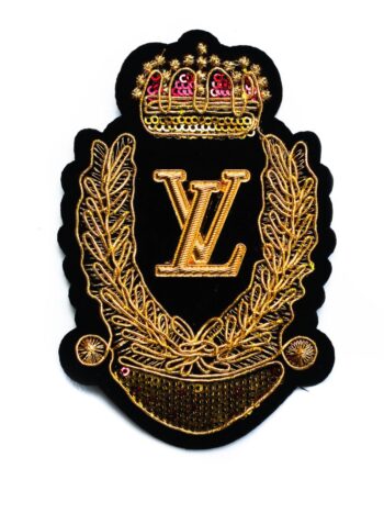 Gold Metal Badge embroidery patches