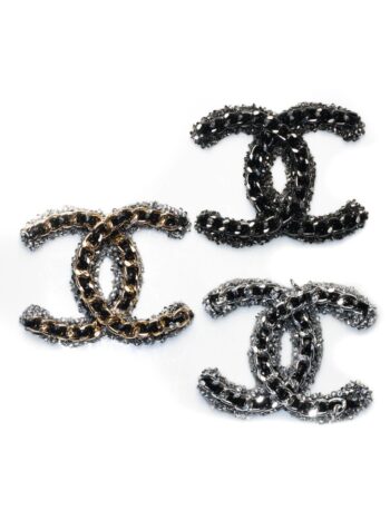 Metal chain Iron on rhinestone patches