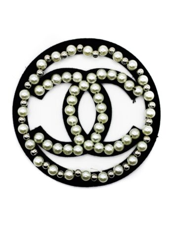 Round Pearl Pu Leather patches