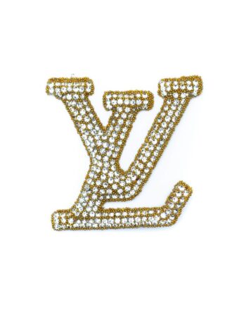 Gold Rhinestone iron on patches