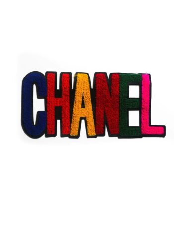 Large Chenille Colorful CC Patches