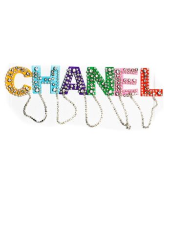 Rhinestone Colorful Chain Beaded Patch