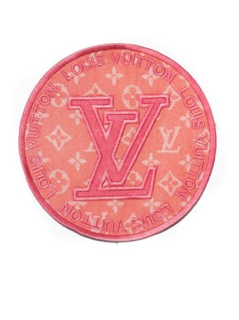 Pink design L iron on embroidered patches