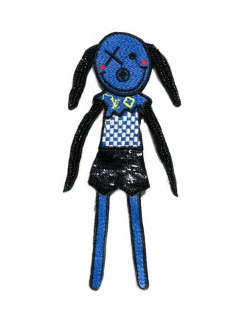 Blue Lv monster beaded patches