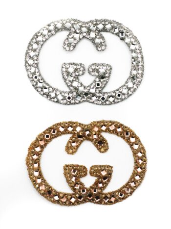Diamond Stone GG Rhinestone Patches Iron on