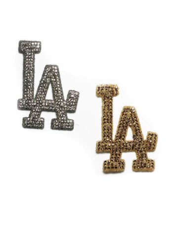 LA Rhinestone iron on appliqué