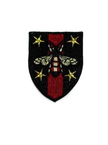 Black Bee embroidered patch