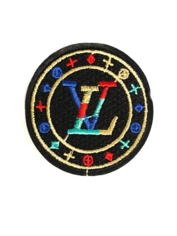 Small multicolor iron on Embroidered patch