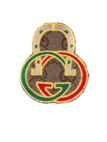 Pattern lock pattern embroidered patch