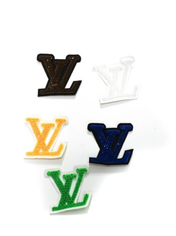 L Sequin chenille iron on patches