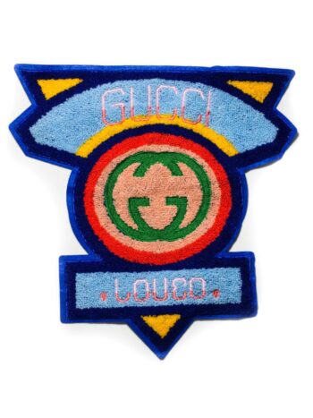 Large triangle badge iron on chenille patches