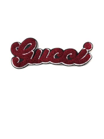 Letter maroon iron on chenille patches