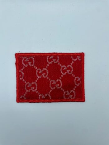 GG red pattern iron on embroidery patches