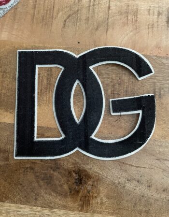 Black DG chenille patches