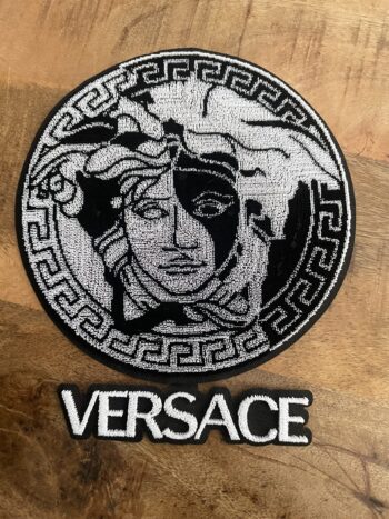 Black Head chenille patch