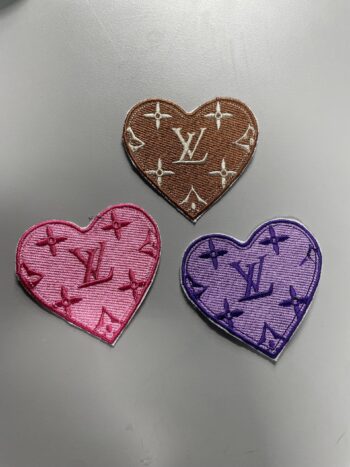 Full fashion Heart Iron on Embroidery patches