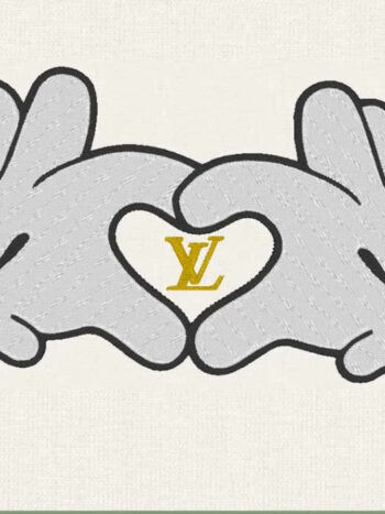 LV Hands iron on embroidery patches