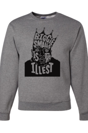 Hip-hop Black Biggie Crown graphic sweater