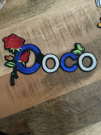 Coco sequin embroidery design