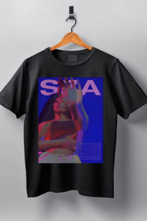 SZA blue cover graphic tee