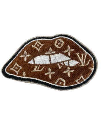 Lip embroidery iron on patches