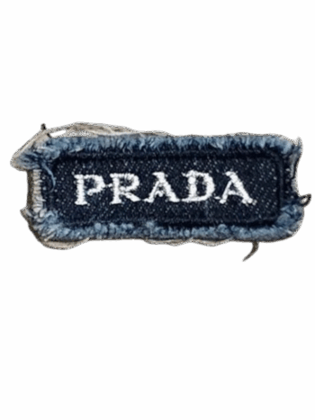 Denim iron on embroidery patches