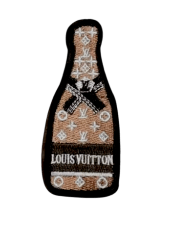 Bottle embroidery iron on patches