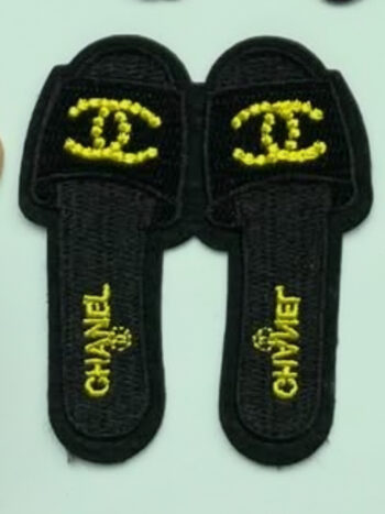 Shoe iron on embroidery patches