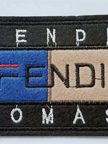 F Iron on Embroidered patch