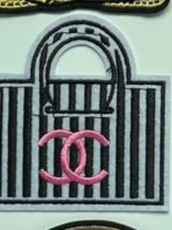 Stripe bag iron on  patch