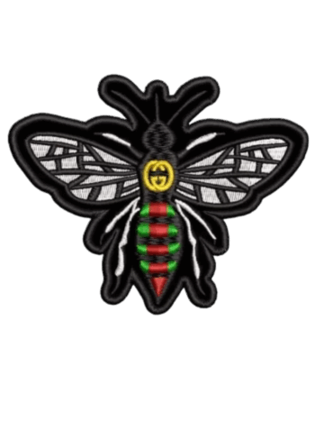 Bee embroidery iron on patches