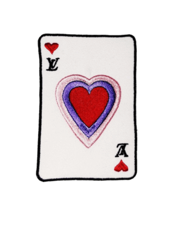 Heart card iron on patches