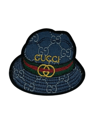 Bucket hat embroidery patches